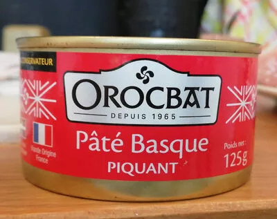 Basque Pork Pate Piquant Orocbat , code 3254637000156