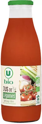 Jus de légumes salé Bio U Bio,  U 75 cl, code 3256220024105