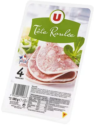 Tête roulée avec langue U 4 tranches, 180 g, code 3256220115667