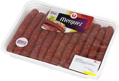 Merguez boeuf mouton U 12 pièces, 660 g, code 3256220171557