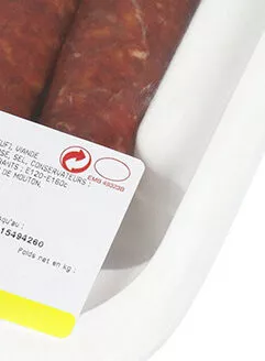 Merguez forte boeuf/mouton U 4 pièces, 220 g, code 3256220171649