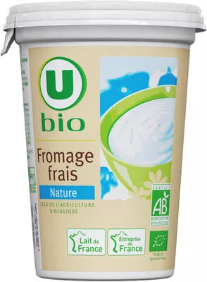 Fromage frais nature U bio, U 500 g, code 3256220362429