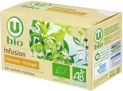 Infus.Verveine à l'arôme naturel de fleur Oranger U Bio,  U 30 g, code 3256220368162