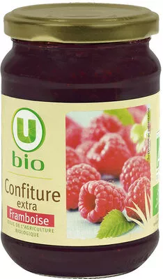 Confiture de framboise U Bio,  U 360 g, code 3256220497121