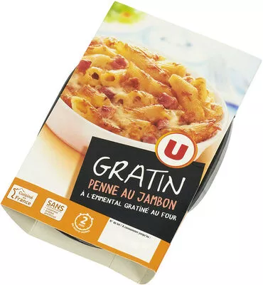 Gratin de penne au jambon U 300 g, code 3256220808545