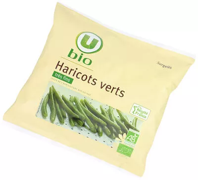 Haricots verts très fin U Bio,  U 600 g, code 3256220929684