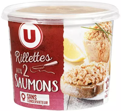 Rillettes aux deux saumons U 150 g, code 3256221016246