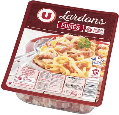 Lardons fumés U 500 g, code 3256221674583