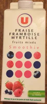 Fraise framboise Myrtille Smoothie  U 75 cl, code 3256222253329