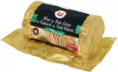 Bloc foie gras 30% IGP Sud Ouest U 12 tranches soit 480 g, code 3256223354704