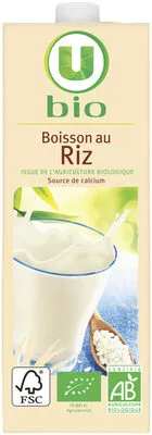 Boisson au riz U Bio, U 1 l, code 3256223377420