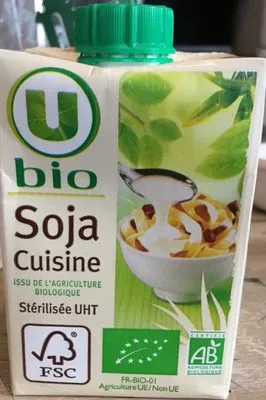 Soja cuisine U Bio 20 cl, code 3256223776643