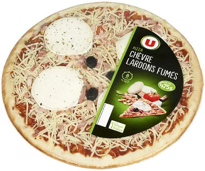 Pizza au chèvre et aux lardons fumés U 475 g, code 3256224059752