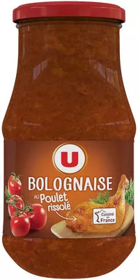 Sauce bolognaise au poulet rissolé U 420 g, code 3256224061694