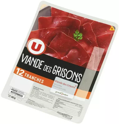 Viande des grisons U x12 soit 80 g, code 3256224632689