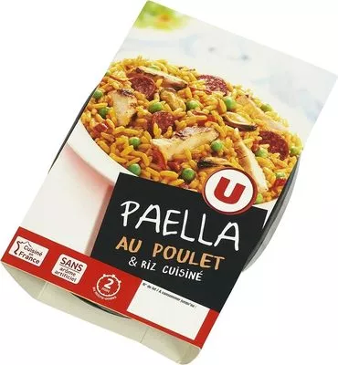 Paëlla au poulet et son riz cuisiné U 300 g, code 3256224661030