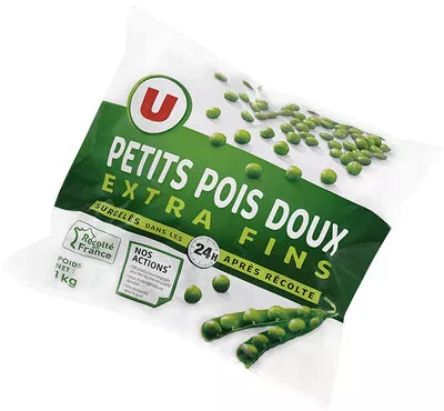 Petits pois extra fins U 1 kg, code 3256224701101