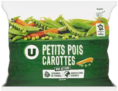 Petits pois très fin et carottes U 1 kg, code 3256224701118