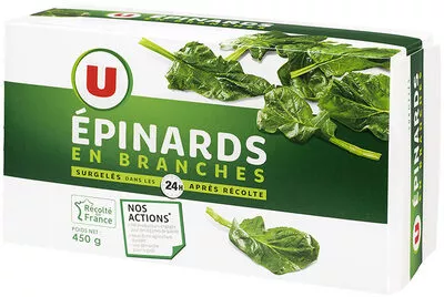 Epinards en branches U 450 g, code 3256224701767