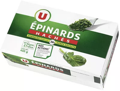 Epinards hâchés U 450 g, code 3256224701798