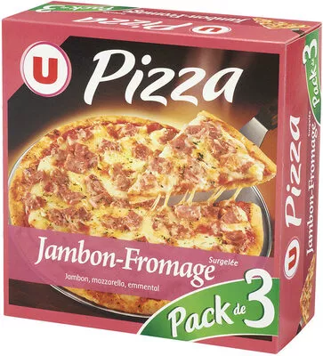 Pizza jambon fromages U 3 x 350 g, code 3256224755654