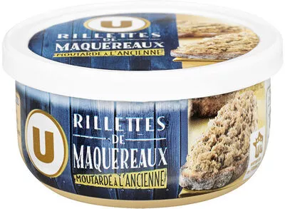 Rillettes de maquereaux moutarde à l'ancienne U 125 g, code 3256225041909