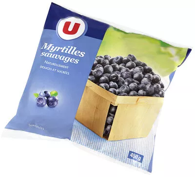 Myrtilles sauvages naturellement douces & sucrées U 450 g, code 3256225426911