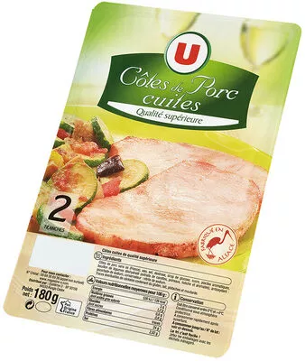 Côte de Porc Cuites U 2 pièces, 180 g, code 3256225445288