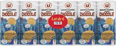 Gâteaux ronds fourrés au chocolat U 6 x 300 g 1,8 kg, code 3256225735228