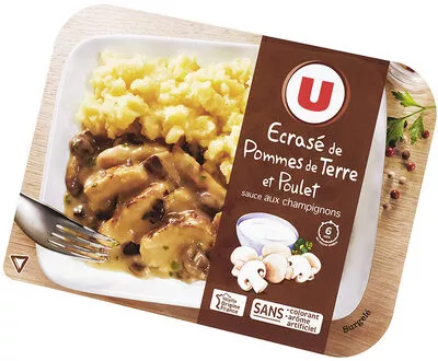 Ecrasé pommes de terre et poulet sauce champignon U 300 g, code 3256225739592