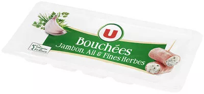 Bouchées fromagère jambon ail et fines herbes U 100 g, code 3256225739721