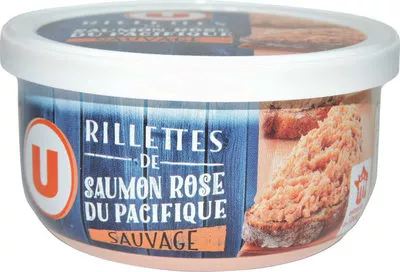 Rillettes de saumon rose du Pacifique U 125 g, code 3256226089221