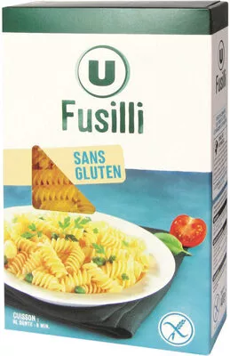 Fusilli sans gluten U 400 g, code 3256226107451