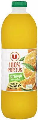 Pur jus d'orange sans pulpe U 2 l, code 3256226385682