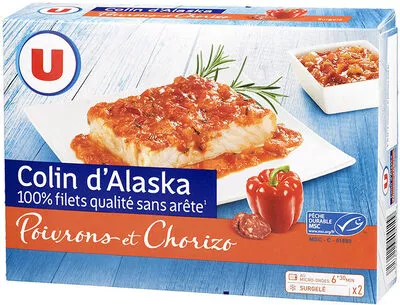 Colin d'Alaska sauce poivrons et chorizo U 400 g, code 3256226404109