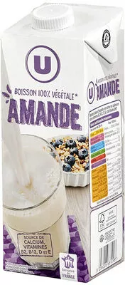 Boisson végétale saveur amande U 1 l, code 3256226681098