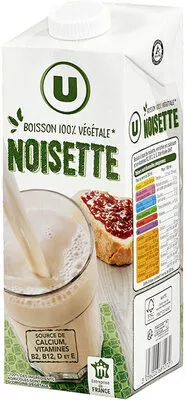 Boisson végétale saveur noisette U 1 l, code 3256226681272