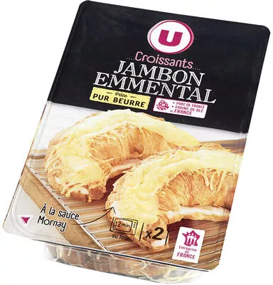 Croissant jambon et emmental sauce Mornay U 2 x 300 g, code 3256226758363