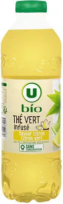 Infusion de thé vert saveur citron citron vert U Bio, U 1 l, code 3256226764005