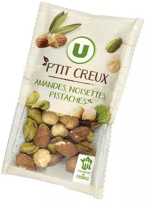 Snacking amande noisette pistache U 40 g, code 3256226775186