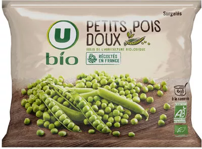 Petits pois U,  U Bio 600 g, code 3256227095986