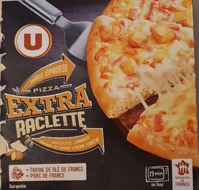 Pizza pâte épaisse raclette U 530 g, code 3256227101953