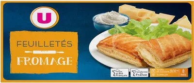 Feuilleté fromage U 8 x 65 g soit 520 g, code 3256227124419