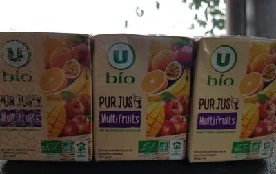 Pur jus multi-fruits U,  U Bio 6 briques de 20 cl, code 3256227445248