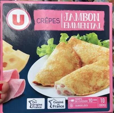 Crêpe jambon/fromage U x10, 500 g, code 3256227744396