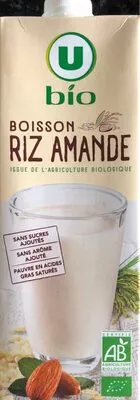 Boisson riz amande U Bio, U 1 l, code 3256228103383