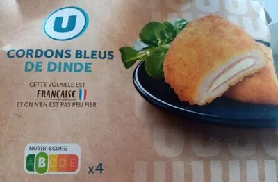 Cordon bleu de dinde U 4 pièces, barquette, 400 g, code 3256228120472