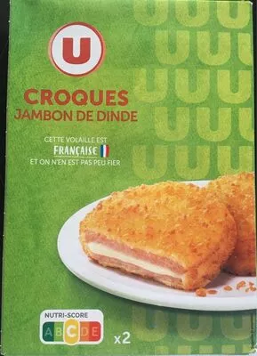 Croque jambon de dinde U 2 pièces, barquette, 200 g, code 3256228120502