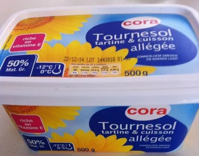 Tournesol tartine & cuisson allégée Cora 500 g, code 3257980030573