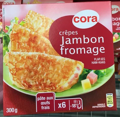 Crêpes Jambon Fromage Cora 6 * 50 g (300 g), code 3257980890634